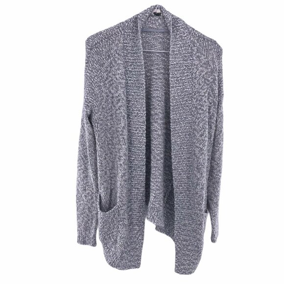 Lou And Grey Womens Gray Open Cardigan Sweater Size Small Coastal Grandma - Picture 1 of 4